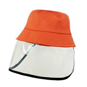 Children Protective Anti Spit Dust Fishing Orange Bucket Saliva Shield Hat Cap